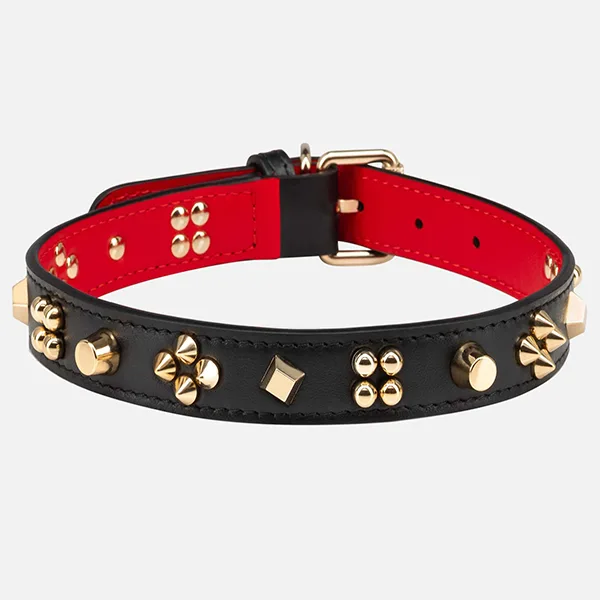 ルブタン Loubicollar コピー レザー 犬用 首輪&リード セット lo258141