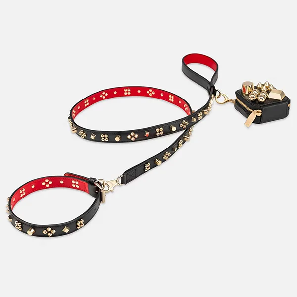 ルブタン Loubicollar コピー レザー 犬用 首輪&リード セット lo258141