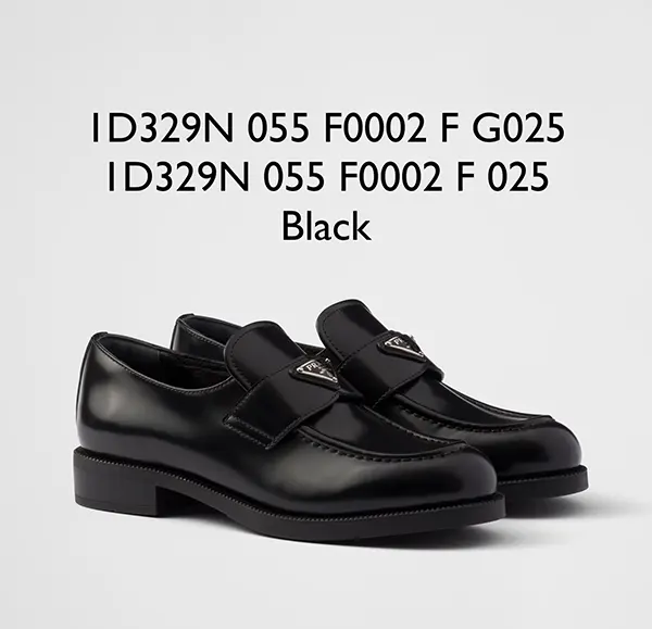 プラダ ブラッシュドレザー ローファー 全色 1D329N