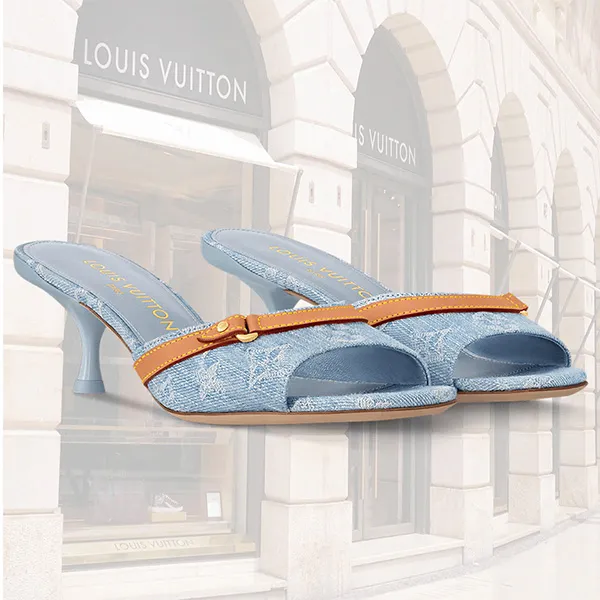 新作[N級品]ルイヴィトン コピー モノグラムデニム ネオ リバイバル ミュール 1AD8NN