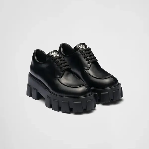 [N級品]速達発送プラダ Monolith レースアップ シューズ 1E255N B4L F0002 F B055