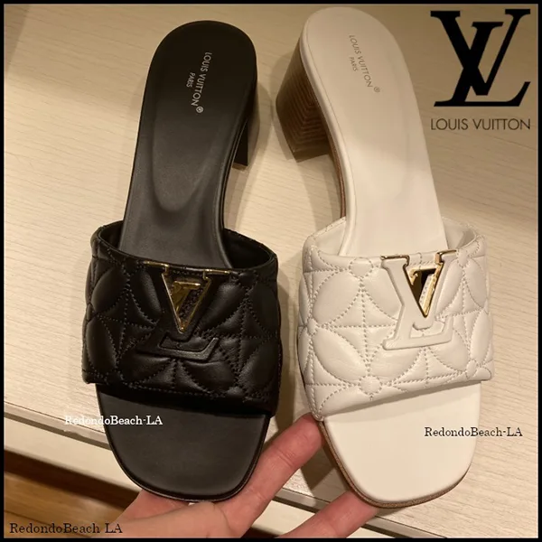 【太めヒールで歩きやすい】ルイヴィトン★LV Mare★サンダル 1ADCV