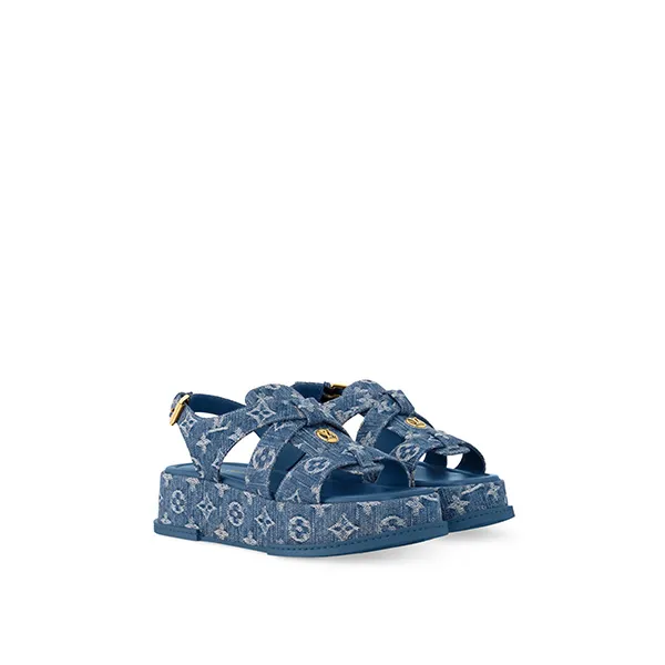 超希少！【デニム厚底で盛れる♪】ルイヴィトン サンダル コピー 1AGMJJ