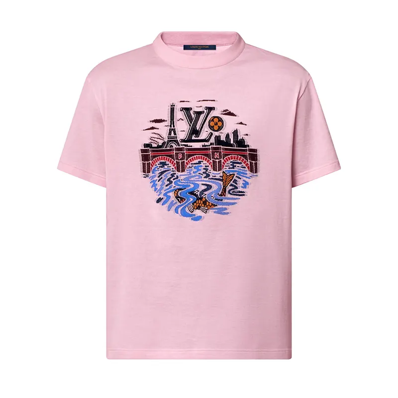 ルイヴィトン シティスタンプジャカード Tシャツ パロディ 1AIMMM