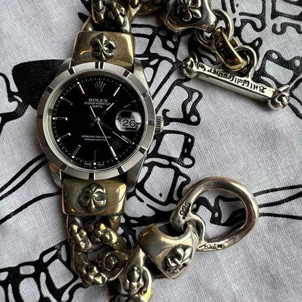 クロムハーツ bill wall leather ウォッチブレス 925 ロレックス アンティーク 2591036