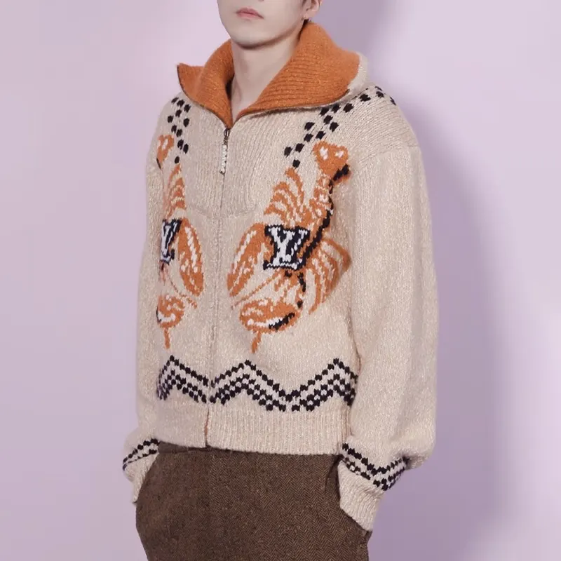 関税込ルイヴィトン x NIGO コラボ ジップニットブルゾン コピー商品 1AIM54