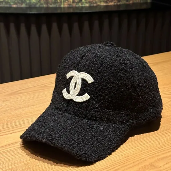 即完予感 シャネル キャップ ロゴ ココマーク 帽子 コピー ウール 黒 AAB264 B21477 U2771