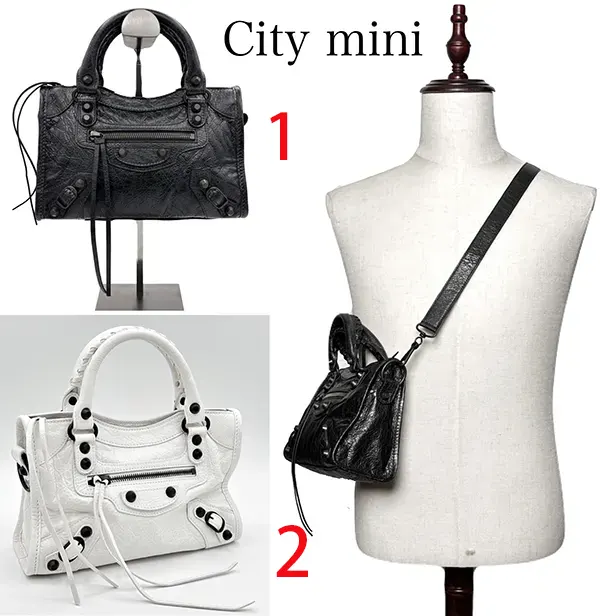 注目度抜群！バレンシアガ Le City Mini レザーショルダーバッグ n級品 8063952ABEK1000