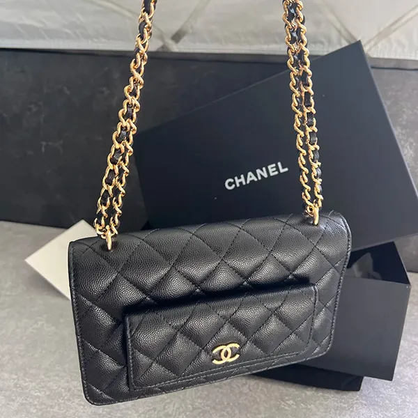 人気商品★人気 シャネル チェーンウォレット 偽物 キャビア ショルダー バッグ AP3464 B13649 94305