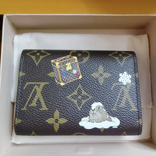 【ホリデー限定！】ルイヴィトン コピー★ポルトモネ・ロザリ ミニ財布 折りたたみ財布 M15323