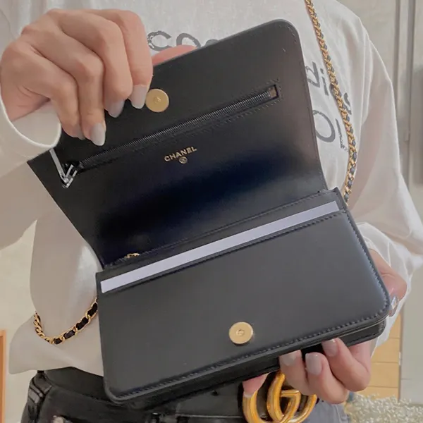 人気商品★人気 シャネル チェーンウォレット 偽物 キャビア ショルダー バッグ AP3464 B13649 94305