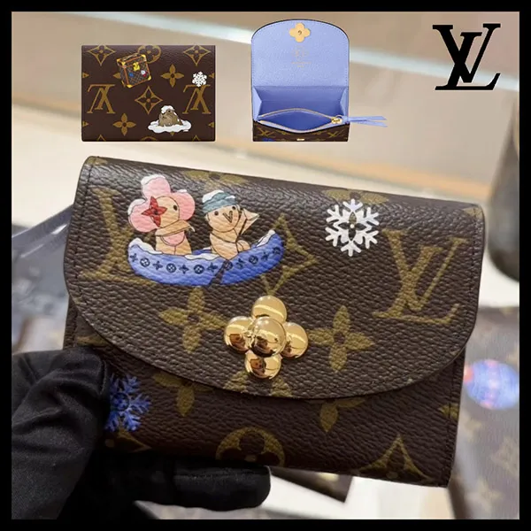 【ホリデー限定！】ルイヴィトン コピー★ポルトモネ・ロザリ ミニ財布 折りたたみ財布 M15323