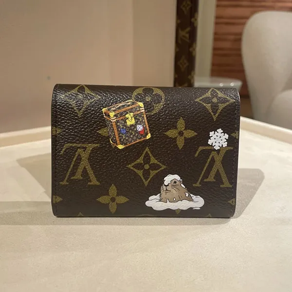 【ホリデー限定！】ルイヴィトン コピー★ポルトモネ・ロザリ ミニ財布 折りたたみ財布 M15323