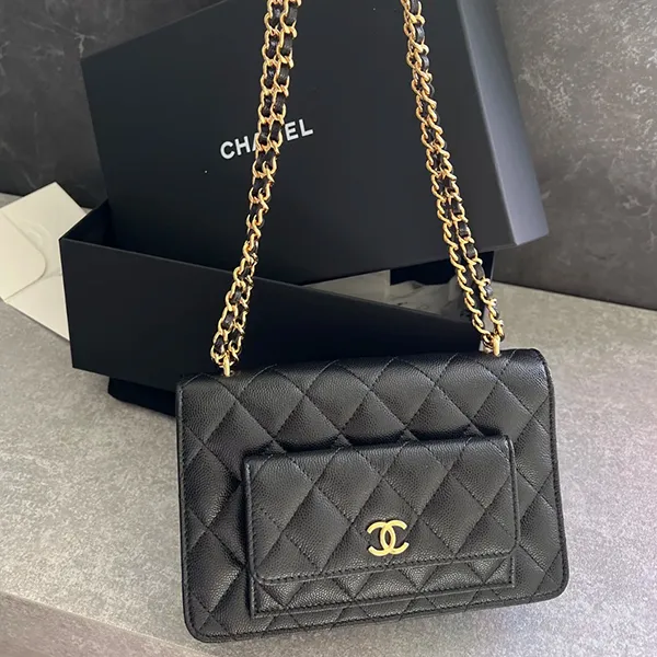 人気商品★人気 シャネル チェーンウォレット 偽物 キャビア ショルダー バッグ AP3464 B13649 94305