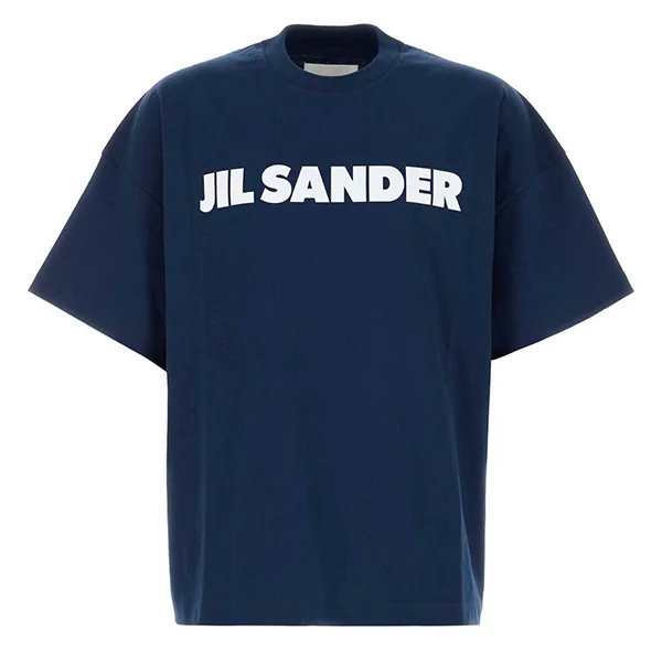 人気No1★ジル・サンダー Navy ブルー コットン Tシャツ J54GC0011J45317