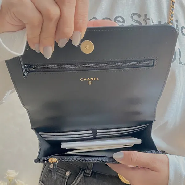 人気商品★人気 シャネル チェーンウォレット 偽物 キャビア ショルダー バッグ AP3464 B13649 94305