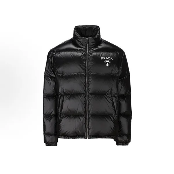 【プラダ】クロップド丈 Re-Nylon ダウンコート◆SGC089-11a9