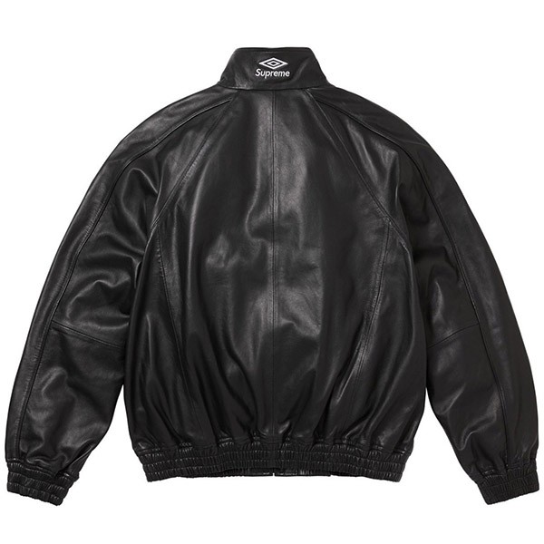 【シュプリーム x Umbro 偽物】ラムスキンレザー トラックジャケット c25111811