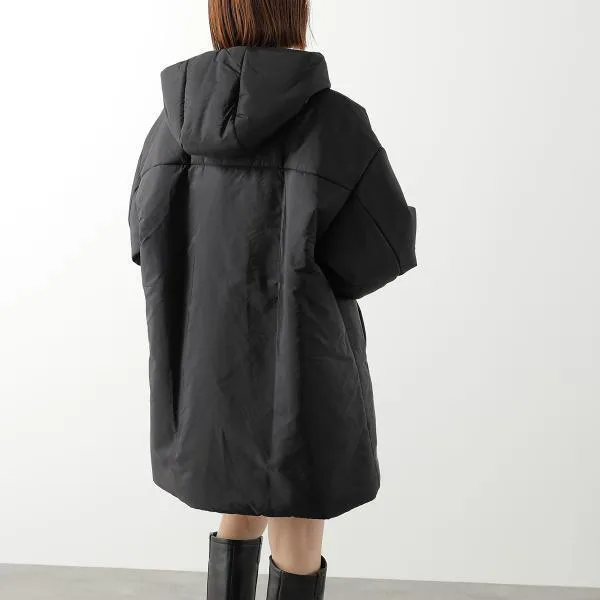 プラダ 中綿コート Re-Nylon フード ミドル丈 29D960 1WQ9