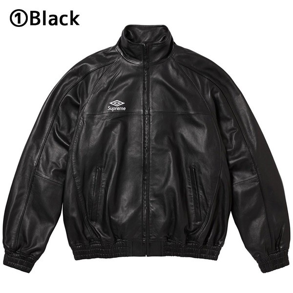【シュプリーム x Umbro 偽物】ラムスキンレザー トラックジャケット c25111811