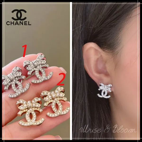 シャネル リボン&CCロゴ ピアス ABA922 B10960 NO010