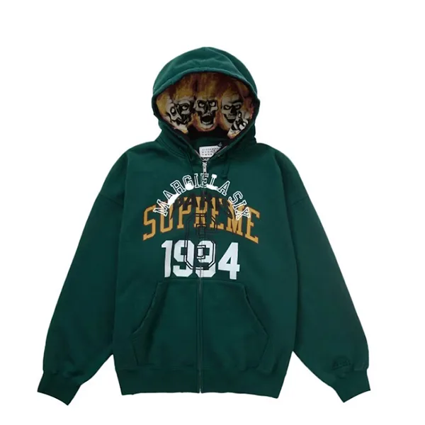 シュプリーム MM6 マルジェラ 偽物 ジップアップ フーデッド スウェットシャツ★SNSでも話題のコラボ sp1126