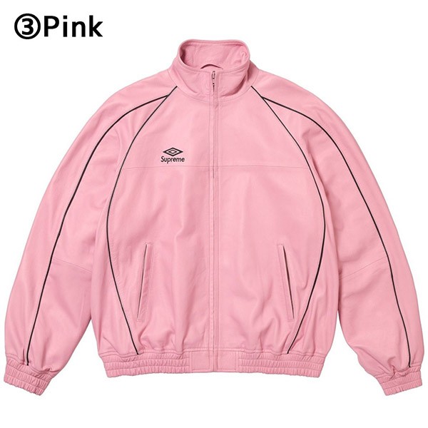 【シュプリーム x Umbro 偽物】ラムスキンレザー トラックジャケット c25111811