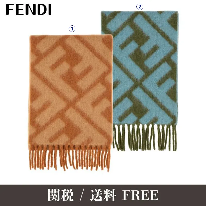 人気急上昇[N級]フェンディ オーバーサイズスカーフ マフラー 2色 fd21365