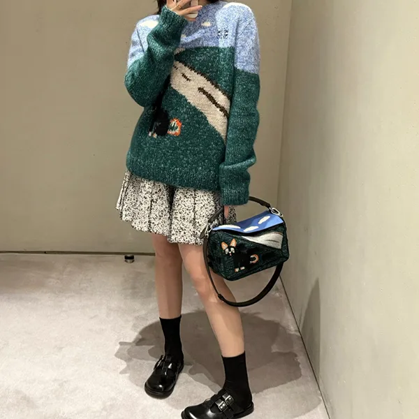 ロエベ Louis Wains コピー コラボ ウール