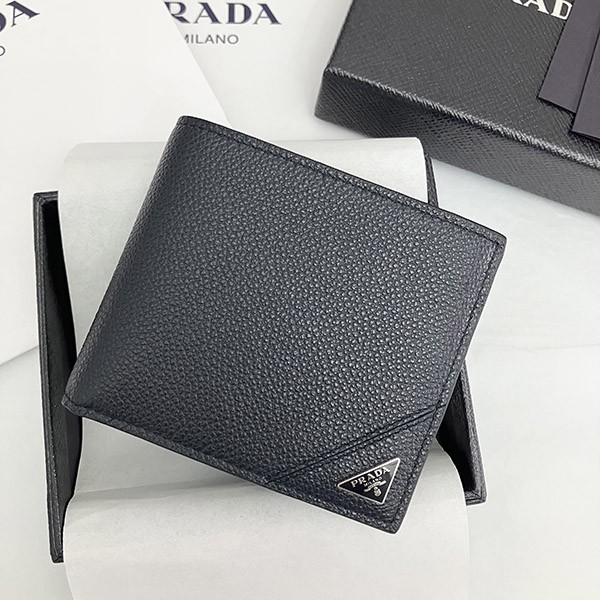 【プラダ】大人気！ Bifold Wallet 二つ折り財布 コピー Triangle Logo 2MO738_2CB2