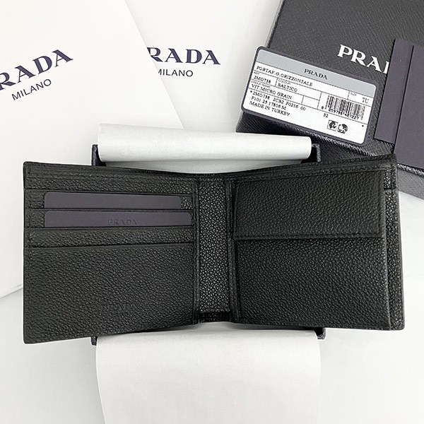 【プラダ】大人気！ Bifold Wallet 二つ折り財布 コピー Triangle Logo 2MO738_2CB2