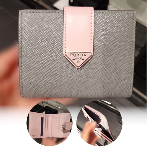 セール新作!プラダ☆SAFFIANO TABレザーコンパクト財布 コピー☆1MV2041