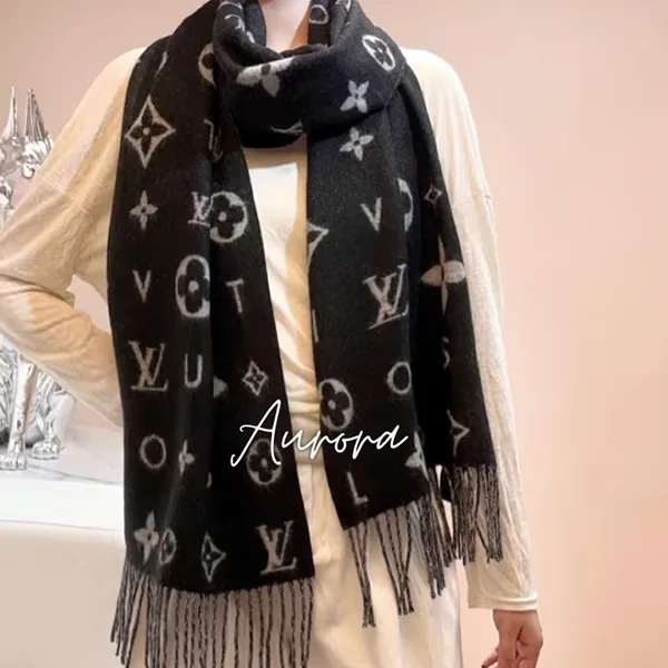 品格のカシミヤ ロング 冬の定番 [ルイヴィトン]マフラー 偽物 全5色 M97661