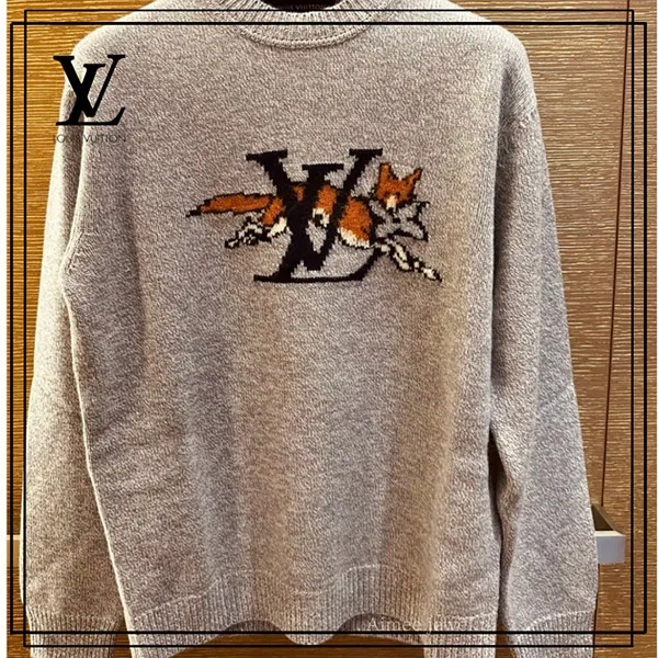 即発送★*オシャレ*【ルイヴィトン コピー】ウール カシミヤ クルーネック 1AJBU1