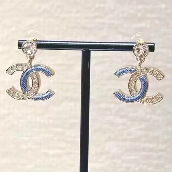 洗練デニム×煌めき♡【シャネル】CCマーク ピアス パチモン ABG745