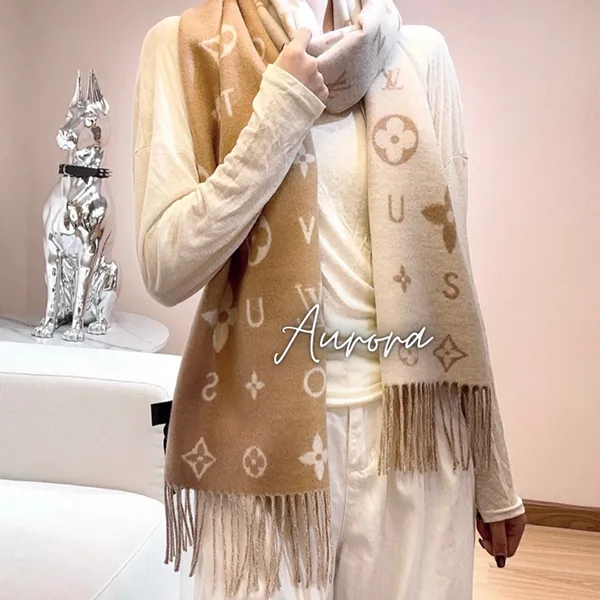 品格のカシミヤ ロング 冬の定番 [ルイヴィトン]マフラー 偽物 全5色 M97661