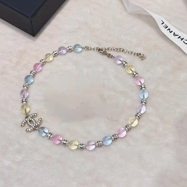 素敵な【色とりどり♡】シャネル チョーカー ネックレス ロゴ 26C ABG821