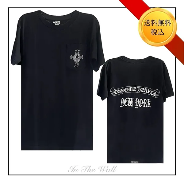 絶対に欲しい【クロムハーツ】New York クロスロゴ Tシャツ 偽物 ch2512253