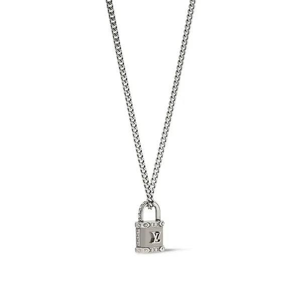 メンズ*ルイヴィトン スーパーコピー*モノグラムロック 南京錠 チェーンネックレス M03334