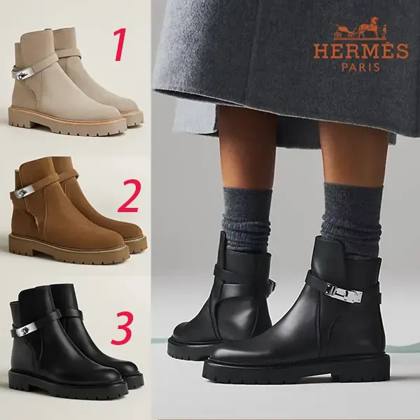 エルメス Bottines Jeff　ジェフアンクルブーツ H252122Z