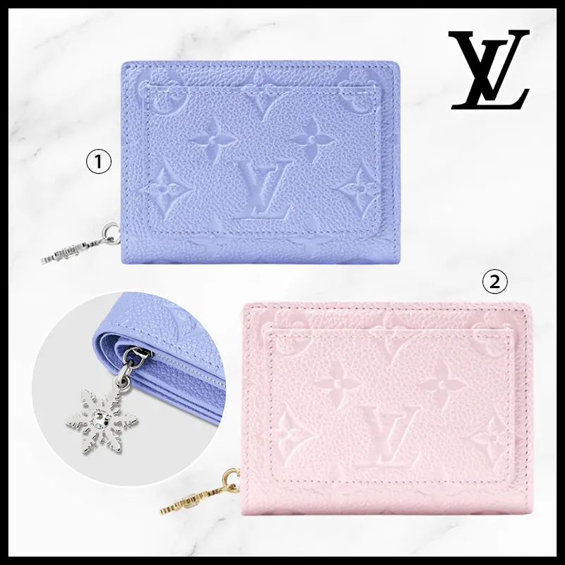 使い勝手良し☆ルイヴィトン ポルトフォイユクレア 折りたたみ財布 2色 M27072