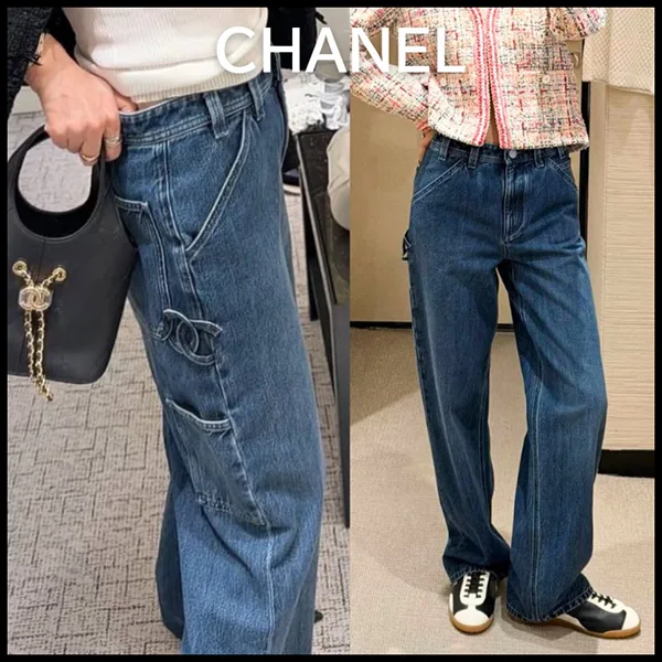 大人気定番☆[N級品]ジェニー着用★【シャネル】デニムパンツ CCロゴ P81258 V73941