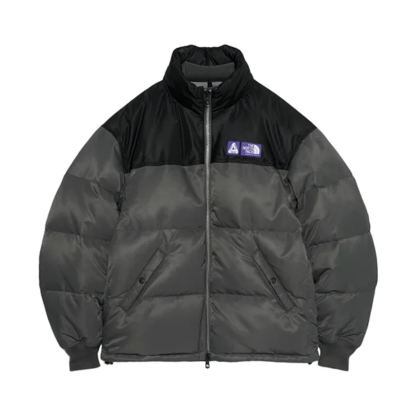 Palace x ノースフェイス Windstopper ダウンジャケット Asphalt Gray