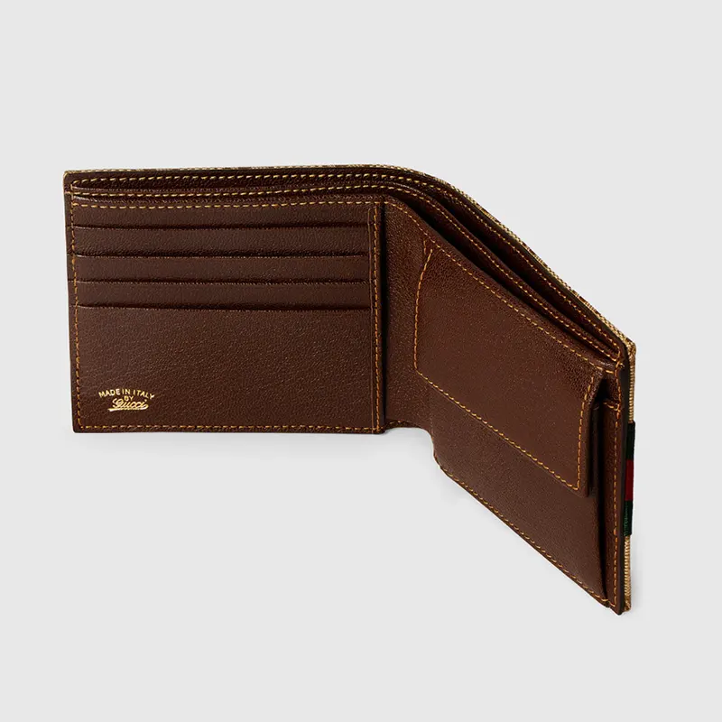 グッチ ウェブ付き GG コイン 二つ折り 財布 gc815469