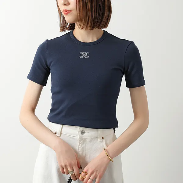 セリーヌ Tシャツ コピー Triomphe 半袖 カットソー RX0IX1407
