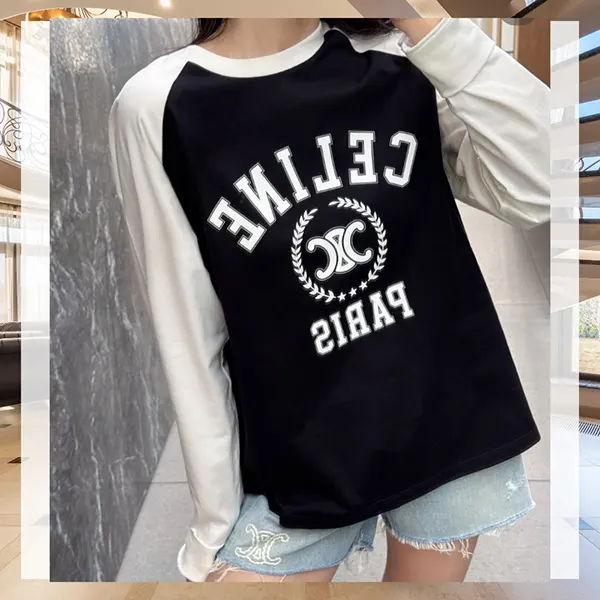 セリーヌ コットンジャージー ルーズTシャツ RX09Y0I07.38OW