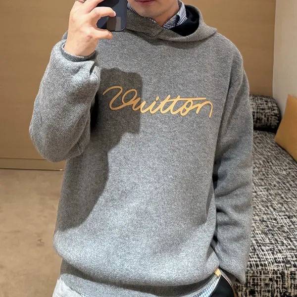 男女兼用◆ルイヴィトン パーカー スーパーコピー シグネチャー ダブルフェイス カシミヤ フーディ 1AJSNV