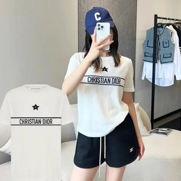 追跡付ディオール Tシャツ コットンジャージー 323T06A4414_X0200