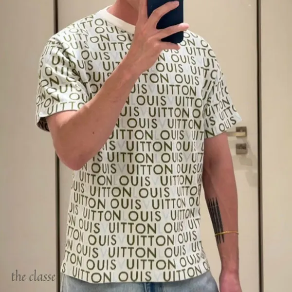 【LV Mazeモチーフがお洒落♪】ルイヴィトン クルーネックTシャツ コピー 1AJTWZ