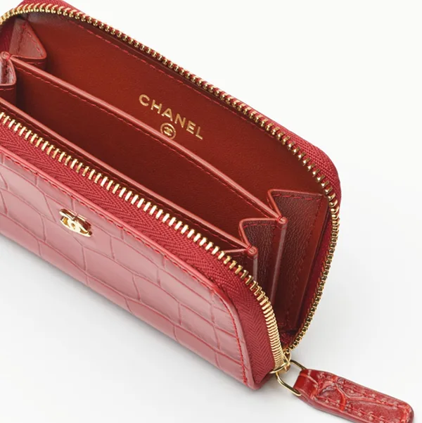 長く愛せる名品♪ シャネル クロコ カードコインケース 偽物 AP5189 B23786 94305